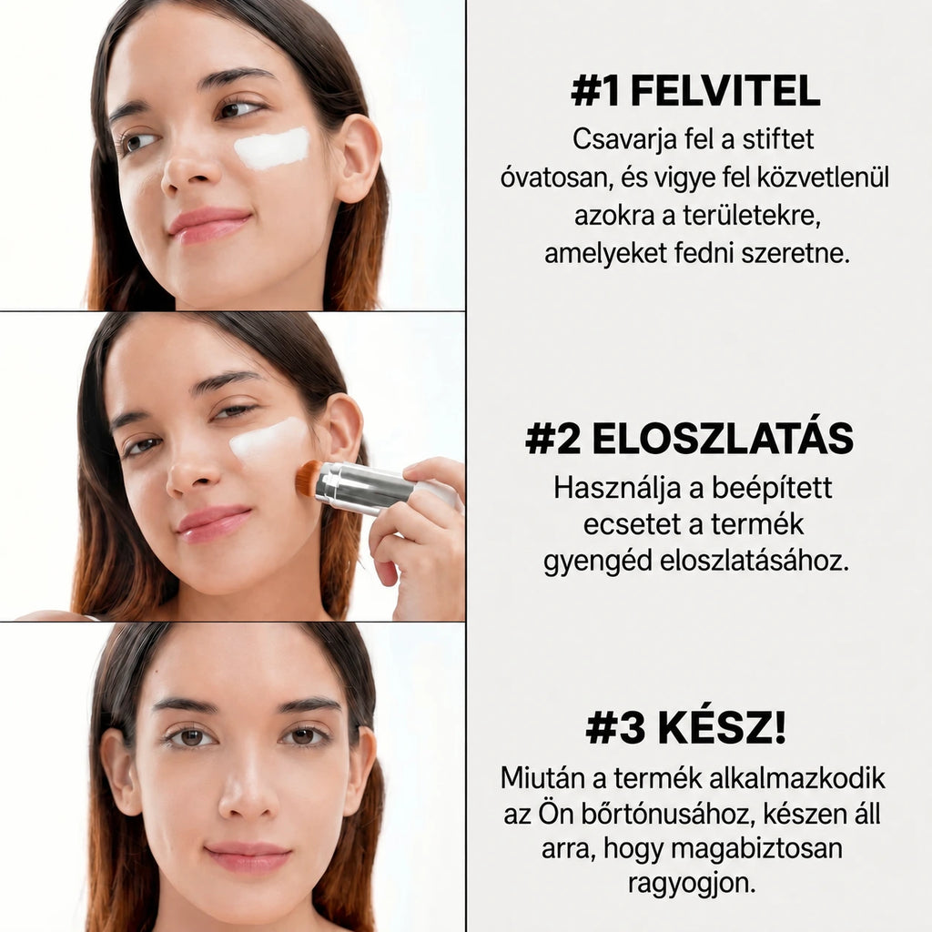 Kalea 2 az 1-ben fedőstift beépített ecsettel